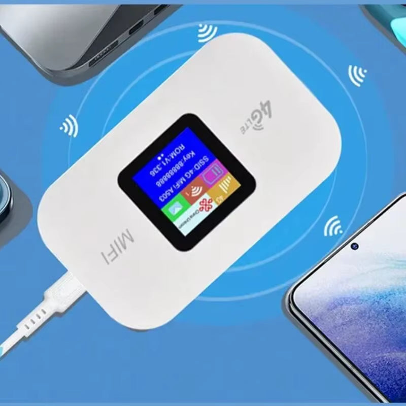 4G Lte Router Wireless Wifi Portable Modem Mini Outdoor Hotspot Pocket Mifi 150Mbps Sim Card Slot Repeater 3000Mah