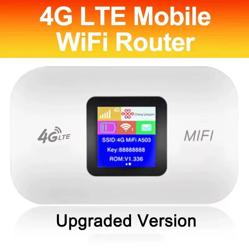 4G Lte Router Wireless Wifi Portable Modem Mini Outdoor Hotspot Pocket Mifi 150Mbps Sim Card Slot Repeater 3000Mah