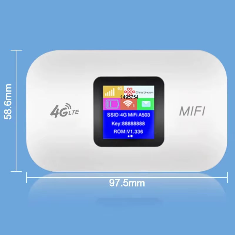 4G Lte Router Wireless Wifi Portable Modem Mini Outdoor Hotspot Pocket Mifi 150Mbps Sim Card Slot Repeater 3000Mah
